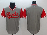 Reds Blank Gray 2018 Players Weekend Cool Base Jersey,baseball caps,new era cap wholesale,wholesale hats